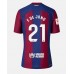 Günstige Barcelona Frenkie de Jong #21 Heim Fussballtrikot Damen 2023-24 Kurzarm